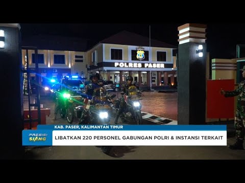 APEL PATROLI GABUNGAN POLRES PASER PENGAMANAN MALAM NATAL