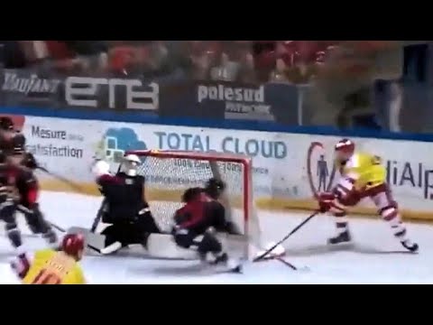 Julien Baylacq Amazing Hockey Goal: BDL Grenoble vs Pionniers Chamonix