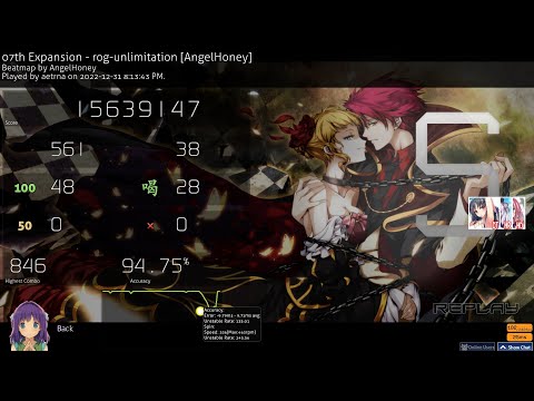 rog-unlimitation +HDDTHR 94.75% FC 1268pp (10.27*)