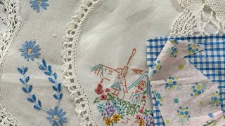 Vintage Linen Haul and Preparation for Use and Sale
