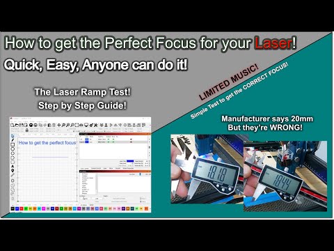 🆘 Getting the PERFECT FOCUS on your Hobby Laser! The Laser Ramp Test!