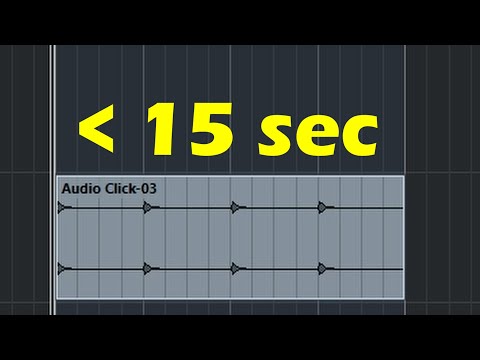 How to record Cubase Metronome Click Sound (no looping)