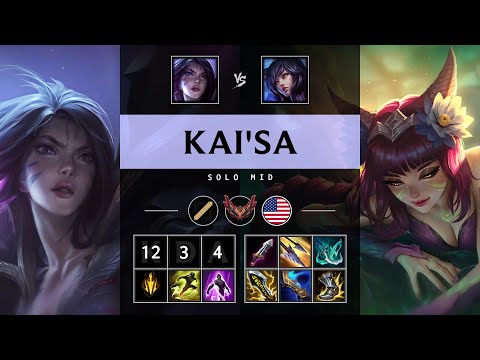 Kai'Sa Mid vs Ahri - NA Grandmaster Patch 25.10