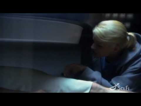 Baltar at doctor Cottle for an MRI brainscan