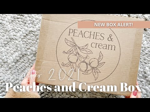 Peaches and Cream Box Unboxing Winter 2021