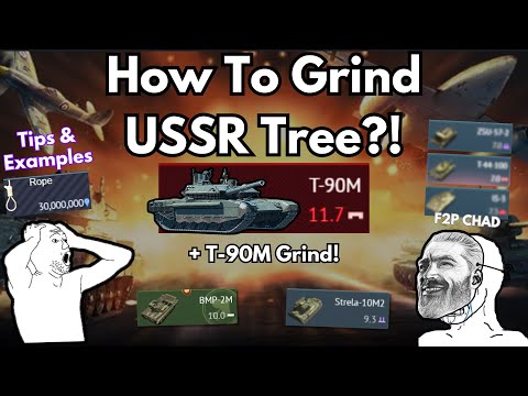 How to Grind USSR Tech Tree?!🤔| LOOONG Grind for T-90M🔥(The FASTEST Nuke You Ever Seen!)