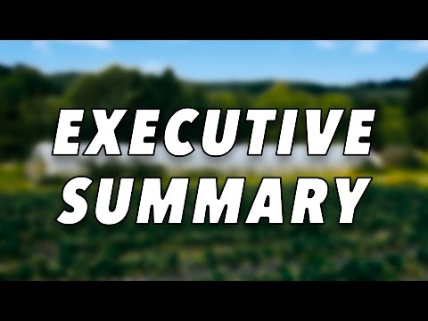 Rutgers Ultra-Niche Crops | Business Plan Videos | Executive Summary