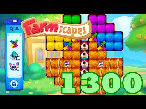 Farmscapes Level 1300 HD Gameplay Walkthrough | 3 - match game | android | ios | pc | GameGo Game