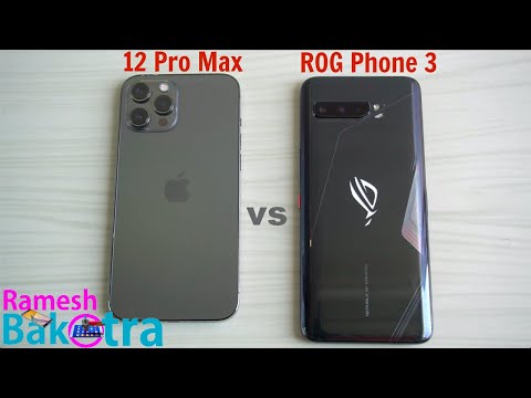 iPhone 12 Pro Max vs Asus ROG Phone 3 SpeedTest and Camera Comparison