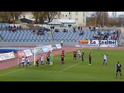 1.SC Znojmo FK - Slezský FC Opava 1:1 (0:1), 14.kolo FNL 2014/2015, 9.11.2014, gól na 1:1 (Yonov)