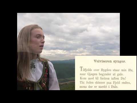 Sigrid Haanshus - Til fjells over bygden (Johan Sebastian Welhaven) (med tekst)