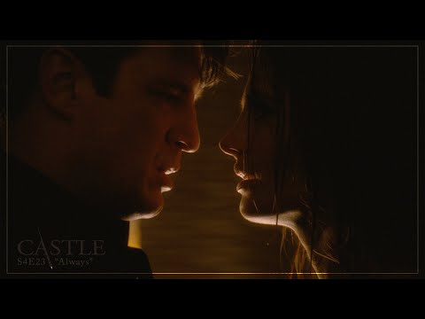 Castle 4x23: Always || Castle & Beckett Kiss (NO BGM) [1080p HD/CC]