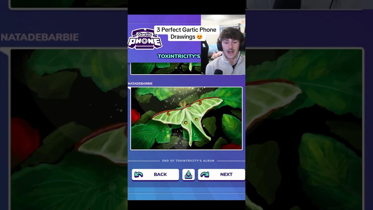INCREDIBLE Luna Moth Drawing in Gartic Phone