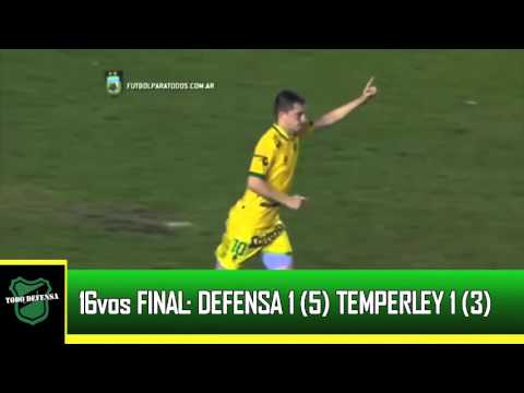 Defensa 1 5 Temperley 1 3 Copa Argentina 2015