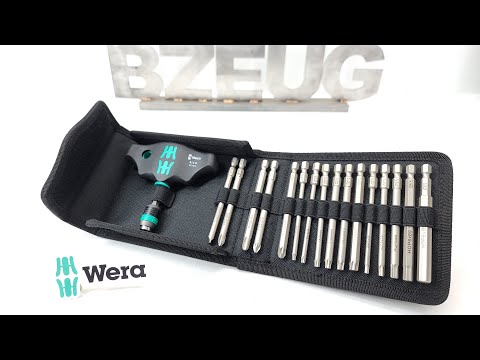 Wera KK 400 set with T-handle and 89mm bits.
