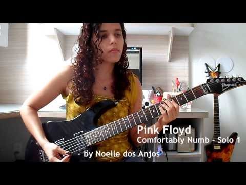 Pink Floyd - Comfortably Numb Solos Cover (by Noelle dos Anjos)