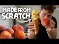 Easy Homemade Peach Ice Cream Cooking The States Georgia