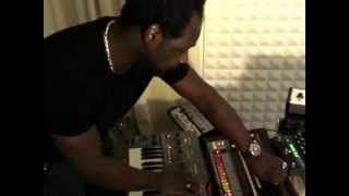 A Guy Called Gerald plays analogue in his studio