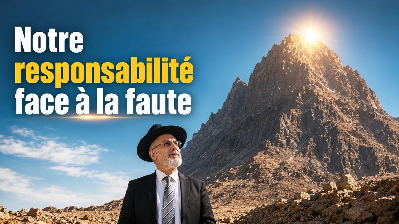 Notre responsabilité face à la faute