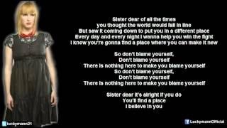 Sixpence None The Richer - Don&#39;t Blame Yourself (Lyric Video) Lost In Transition (2012)