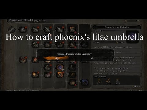 Sekiro:How to craft Phoenix's Lilac Umbrella [guide/walkthrough]