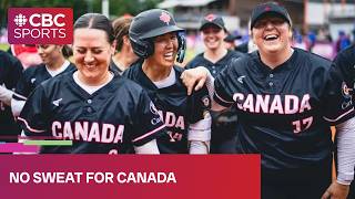 Canada dominates Australia in women's softball World Cup | #CBCSports