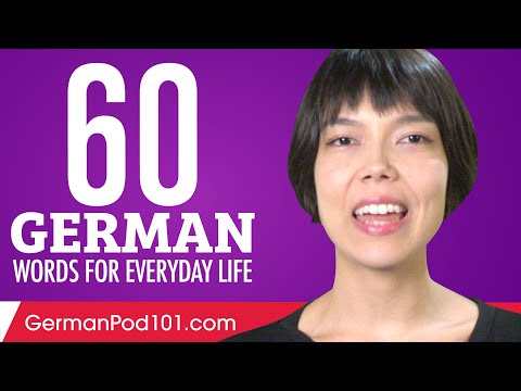 60 German Words for Everyday Life - Basic Vocabulary #3