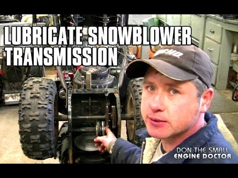 Snowblower Maintenace - Lubricating Transmission Gears