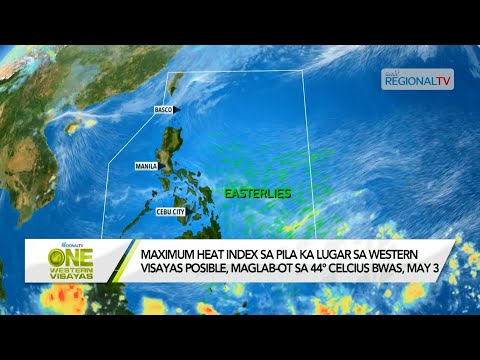 One Western Visayas: Maximum heat index sa pila ka lugar sa Western Visayas, bwas yara sa 44 C