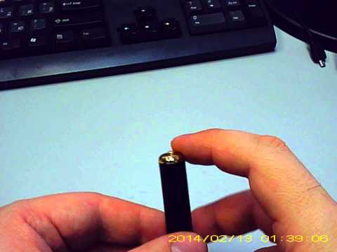 Ручка с камерой 3T 808. Установка карты памяти.