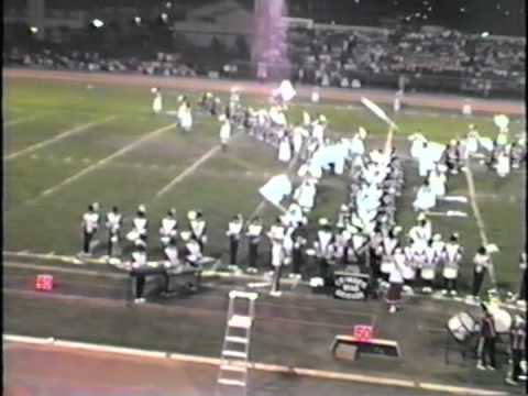 Color Guard tosses flags over band!