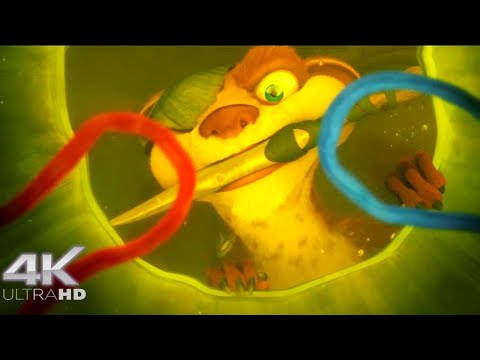 Ice Age: Plant eats Manny Diego, Buck save them, 4k full action and funny scene