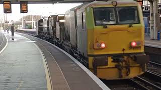 # MPV track cleaner departing from Brighton platform 6 and heading off to Bexhill #