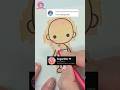 SugarStar Toca Boca Drawing Paperdiy Shorts SugarStar