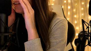 ASMR Close Up Cupped Whispering | College Stories Ear to Ear