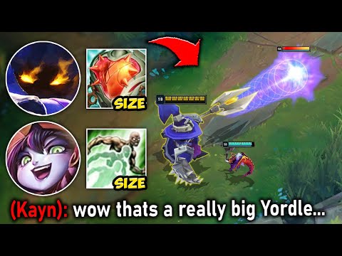 We created the BIGGEST YORDLE you've ever seen (ALL SIZE ITEMS)