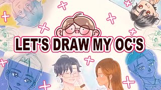 LET'S DRAW MY OC'S 😀 | OC-tober | sketchbook