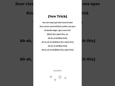 Ros&eacute; - New Trick lyrics