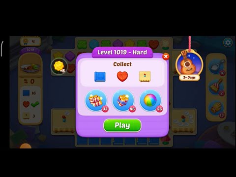 Matchington Mansion Level 1019 - Hard Level - My No Booster Level / iOS/ Android