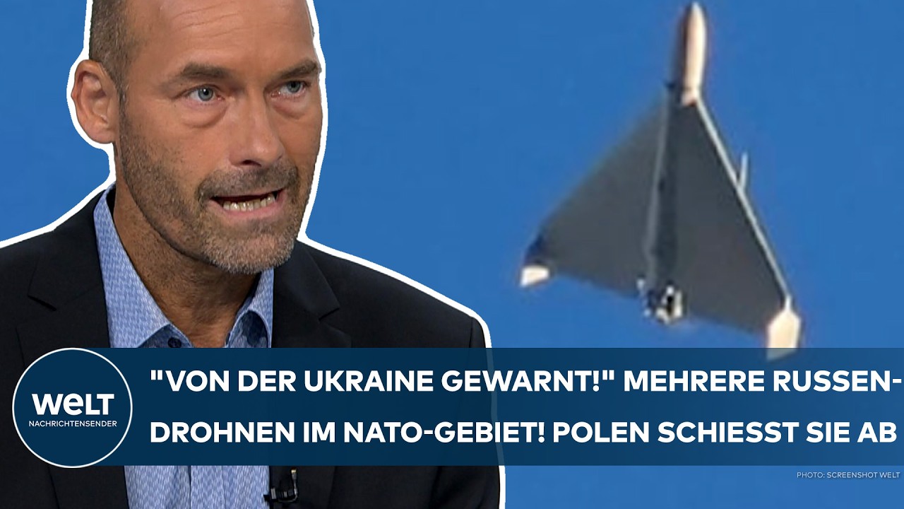 PUTINS KRIEG: "Das kann kein Zufall sein!" Russen-Drohnen im Nato-Gebiet! Polen schießt sie ab!