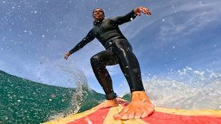 Johnny Rice Surfboard - Surfing a Classic Single Fin: Sesh #11