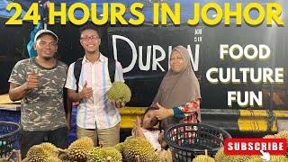 24 Hours in Johor Malaysia 🇲🇾 | Street Food, Durian, & Local Adventures!