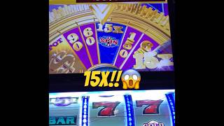 BIG WIN! 😱 $10 Wheel of Fortune #slot #shorts #gold #spin