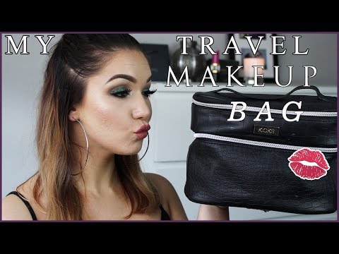 Packa med mig | Whats in my travel makeup bag