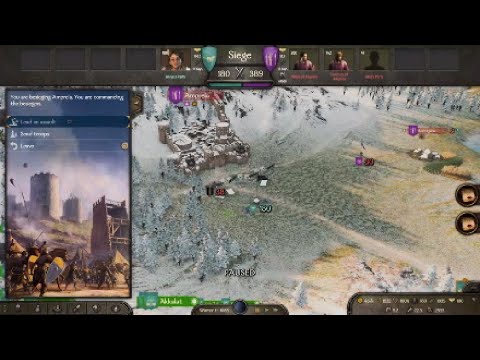 Bannerlord Solo Siege Attack 100 Khan Guard VS 400 Empire Garrison