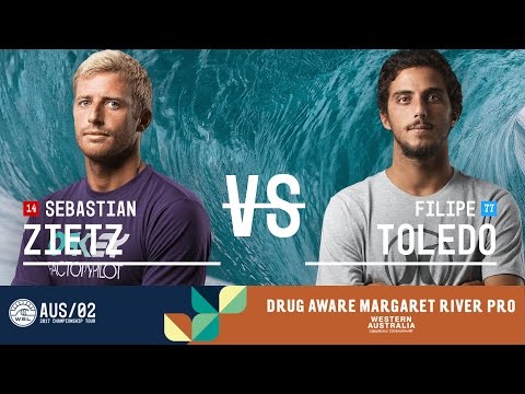 Sebastian Zietz vs. Filipe Toledo - Round Five, Heat 3 - Drug Aware Margaret River Pro 2017