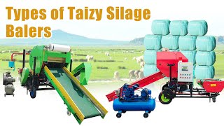 Types of Silage Balers: Mini & Big Fully Automatic Silage Round Baler Machine for Feed Storage