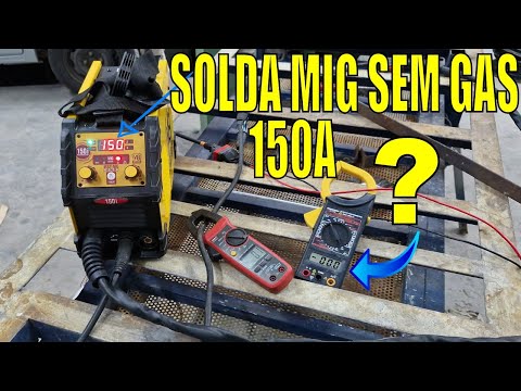 V8 Brasil 150i Multiprocess Welding Machine MIG GAS-FREE TIG MM Amperage Test
