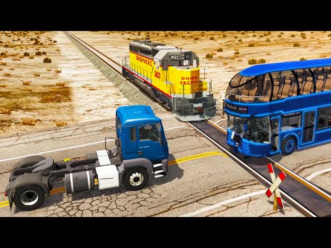 3 in 1 - Cars vs Portal Trap | Rescue Car on Rails | Cars Crossing Deep Water