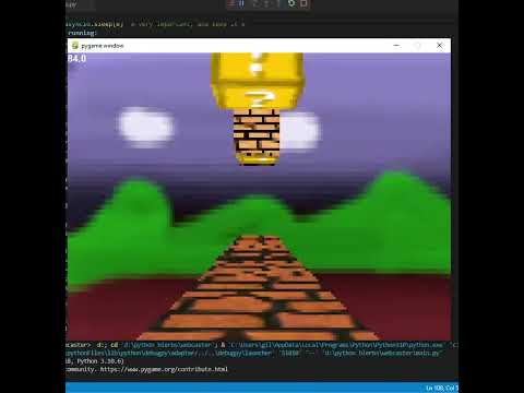 Super Mario 3D with RayCasting in Python Pygame